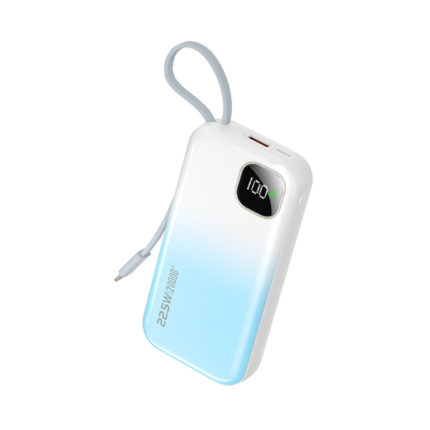 Power Bank 20000mAh Wekome WP-355 Star Gradient USB+Type-C / 1Cables (Lightning) 22,5W CN Бело-Голубой