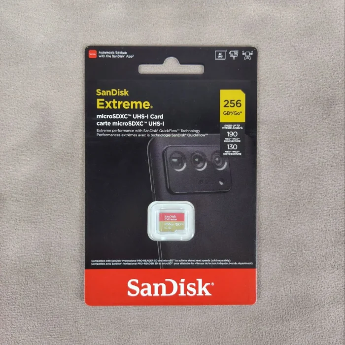 SanDisk Extreme MicroSDXC A2 256 GB