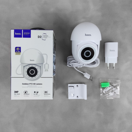 Hoco D2 Outdoor PTZ HD Camera Белый